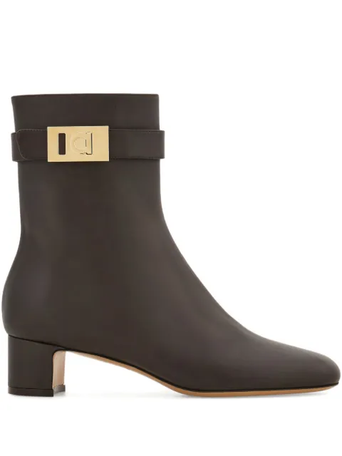Ferragamo 40mm Hug-buckle ankle boots