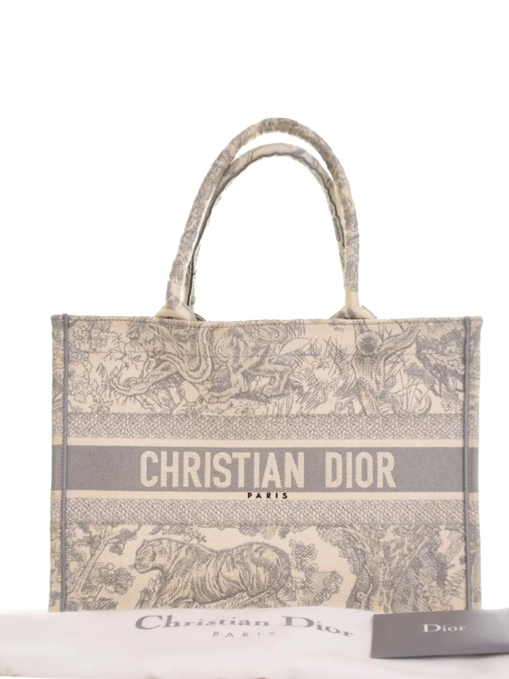 Christian Dior Pre-Owned 2015-2025 Medium Toile de Jouy Reverse Embroidered Canvas Book tote bag | Pre-Owned | Image 2