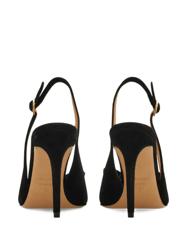 Ferragamo ヴァラ リボン スリングバック パンプス | ブラック