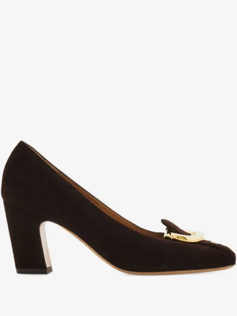 Gancini block heel pumps