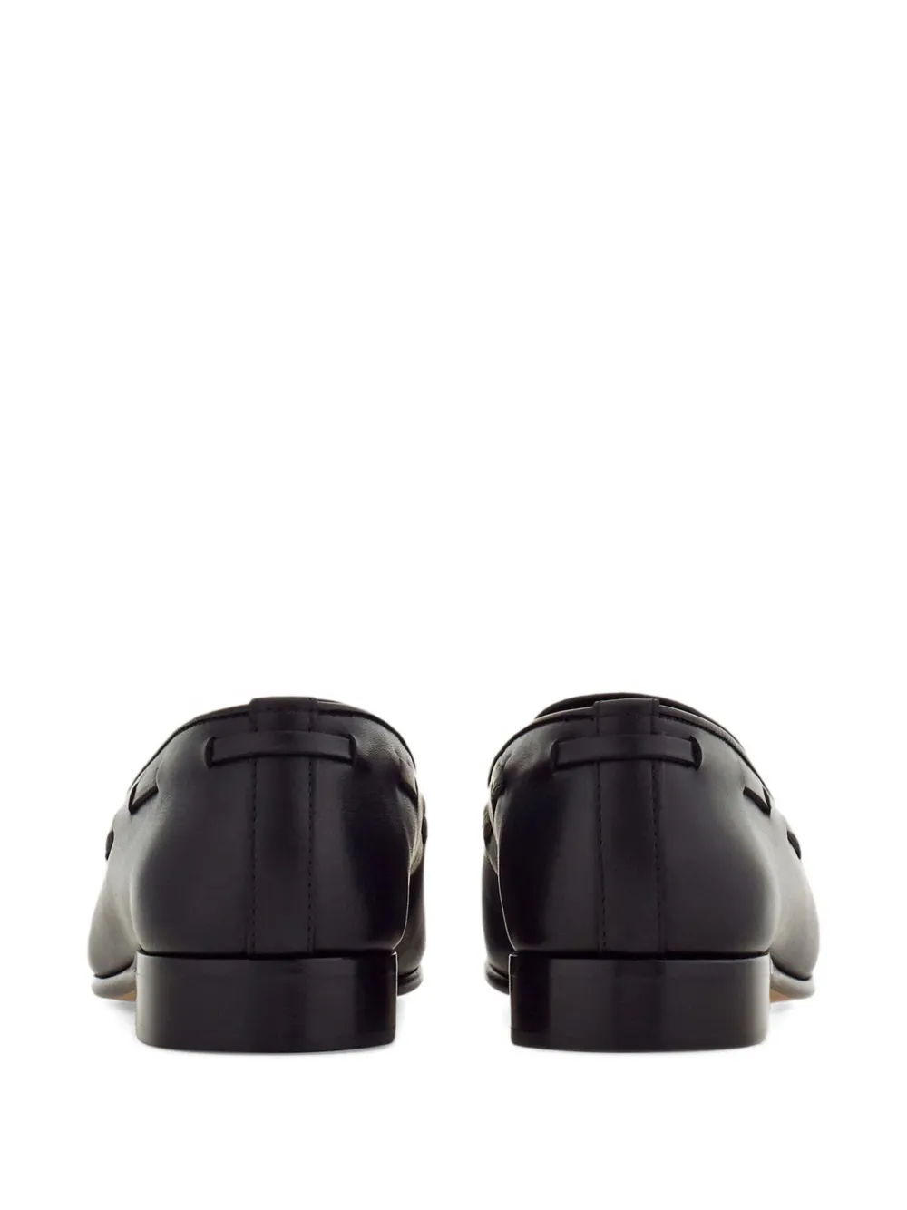 Ferragamo Loafer With Tassel Detail In Black