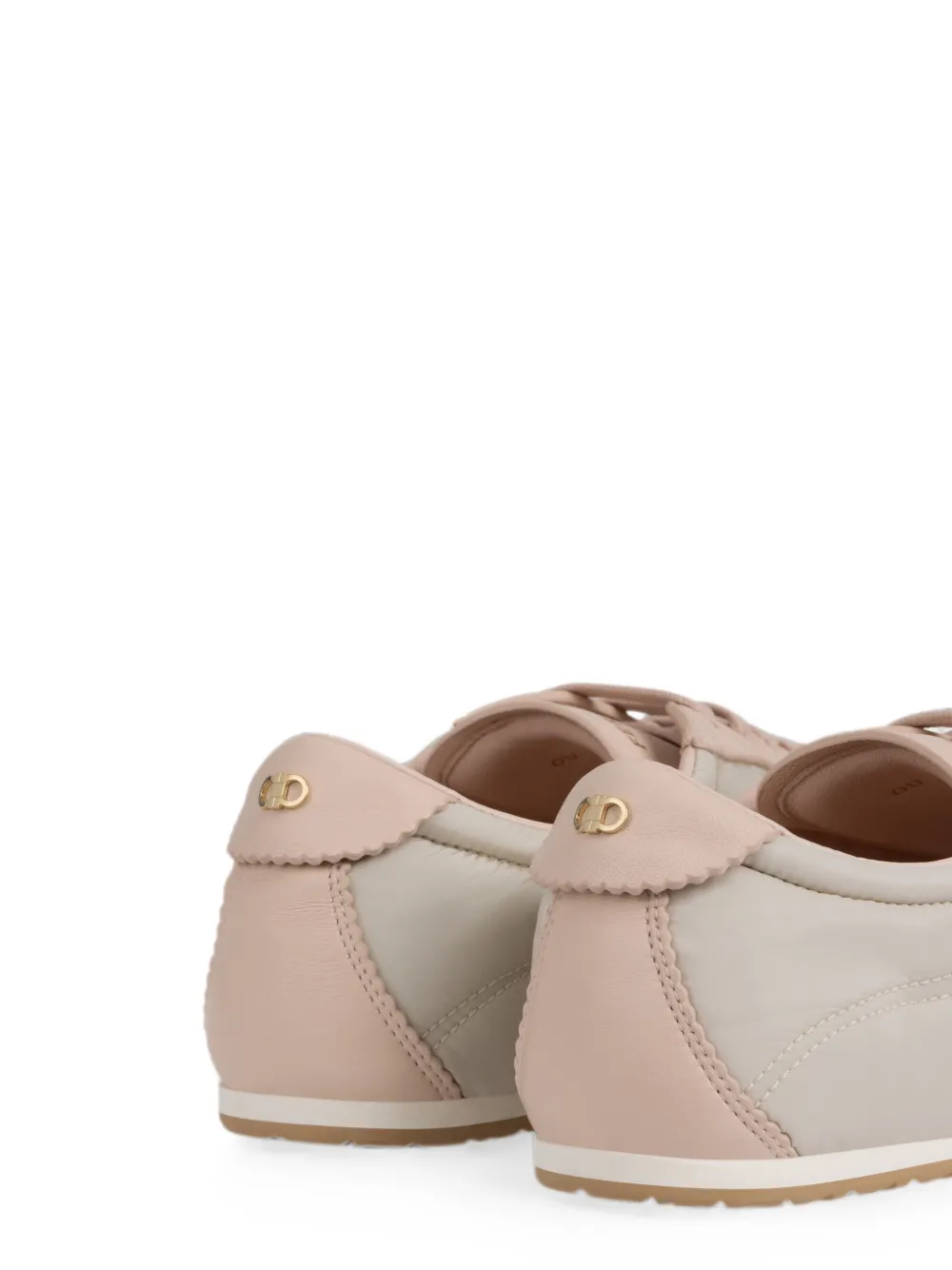 Ferragamo panelled sneakers Roze