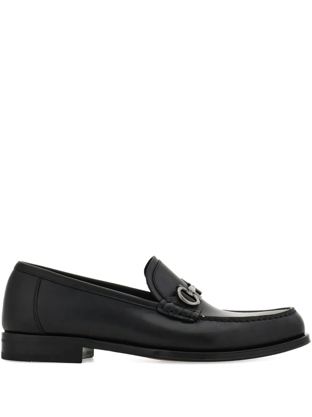 Ferragamo Loafers met Gancini-gesp Zwart