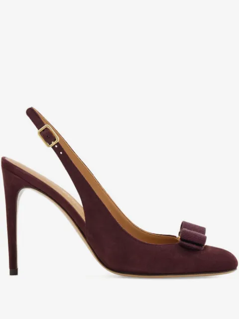 90mm Vara bow-detail slingback pumps
