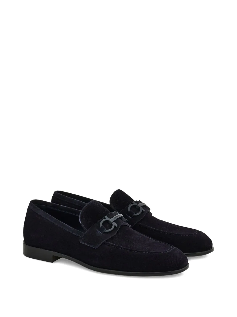 Ferragamo Loafers met Gancini-gesp - Blauw