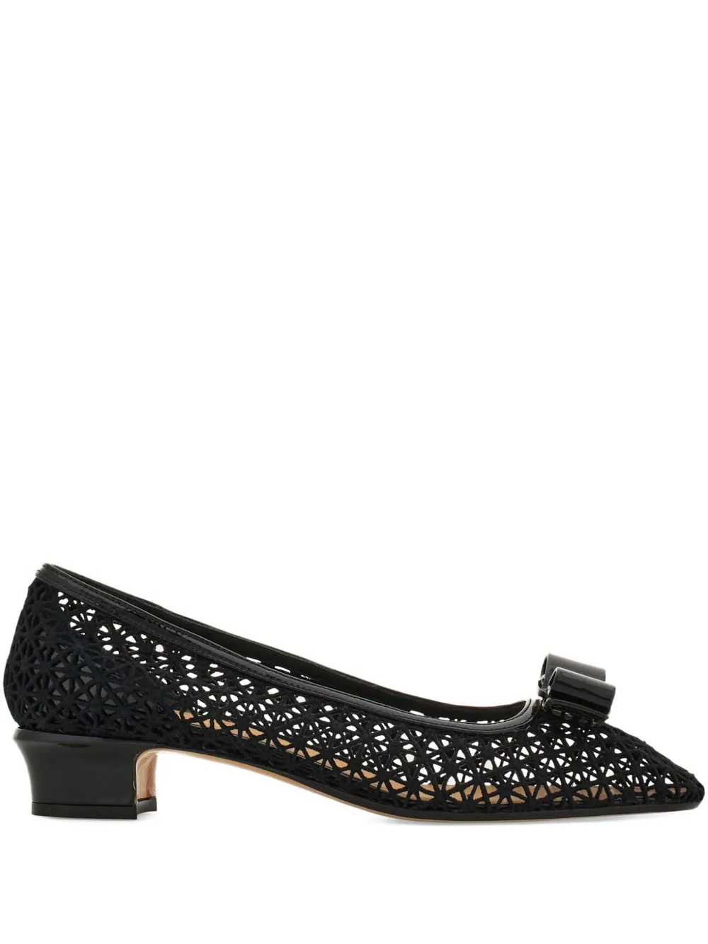 Ferragamo 30mm Vara Bow pumps Zwart