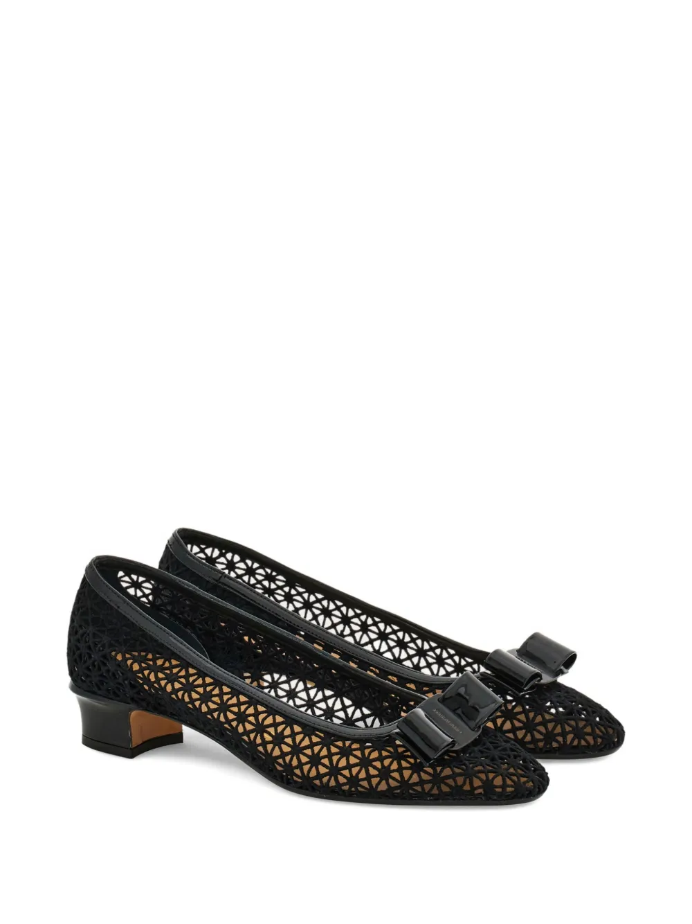 Ferragamo 30mm Vara Bow pumps Zwart