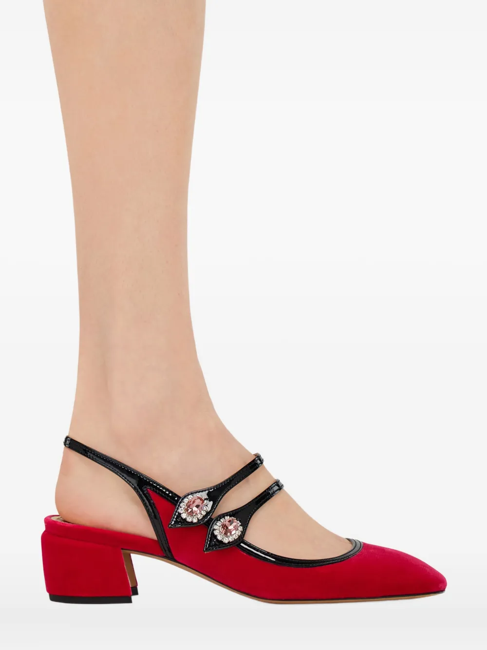 Ferragamo Mary Jane 40mm pumps verfraaid met kristallen Roze