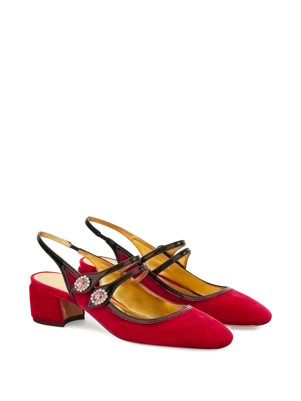 Ferragamo Mary Jane 40mm pumps verfraaid met kristallen Roze