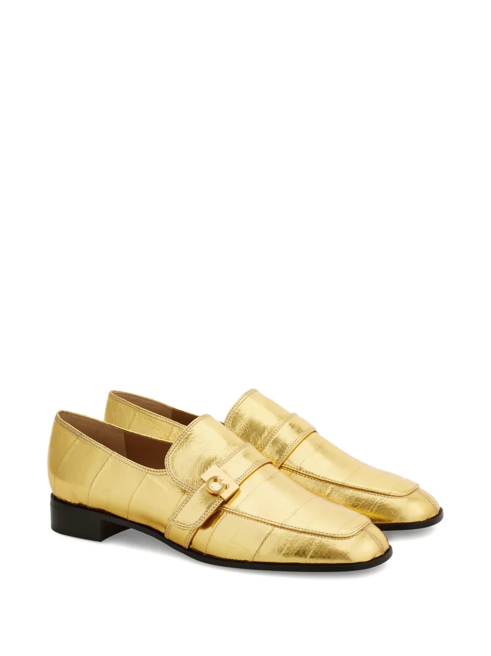 Ferragamo Hug loafers met gelakte afwerking - Goud