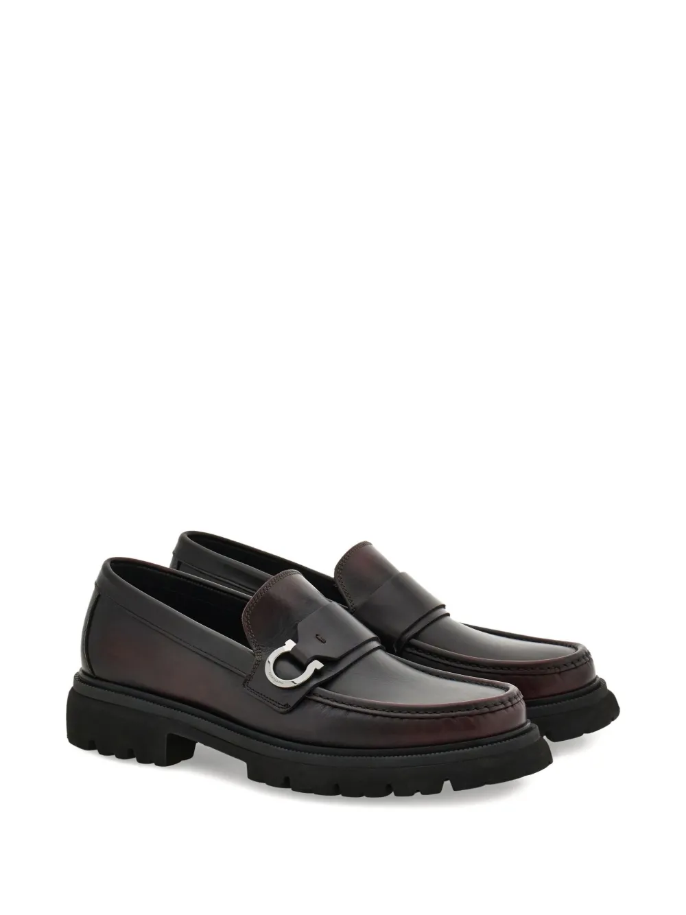 Ferragamo Loafers met Gancini-gesp - Rood