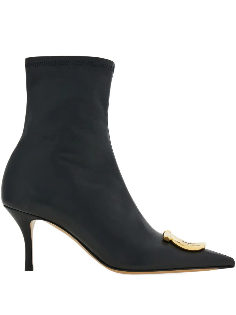 Ferragamo Gancini-buckle Boots In Black