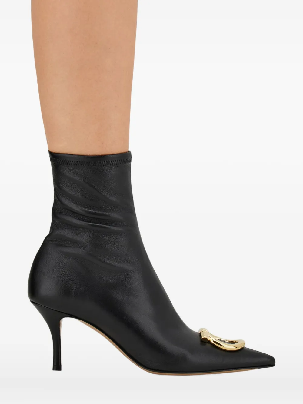 Ferragamo Gancini-buckle Boots In Black