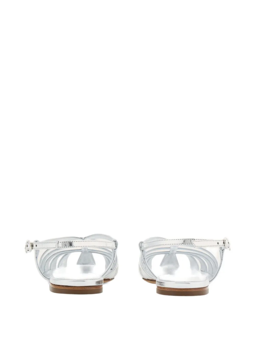 Ferragamo Gekooide sandalen Zilver