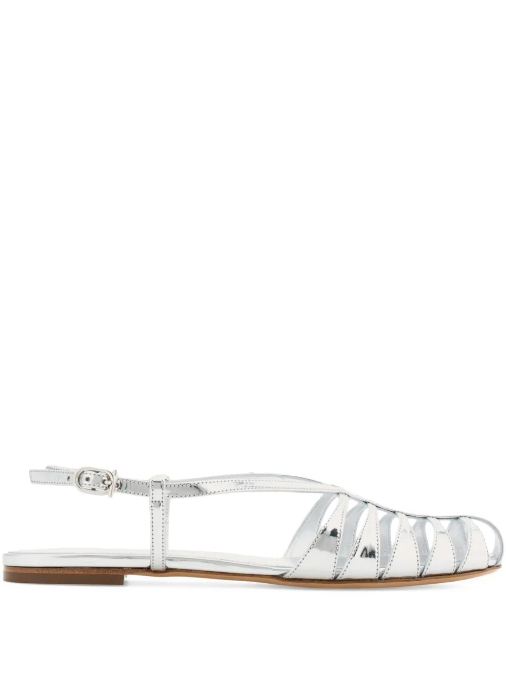 Ferragamo Gekooide sandalen Zilver