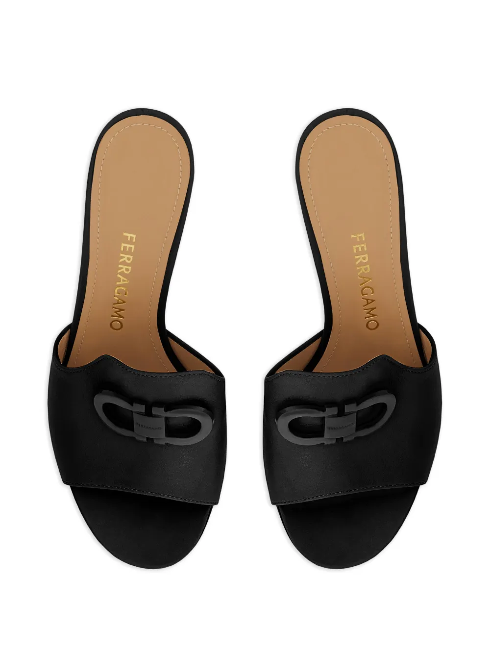 Ferragamo 50 mm Gancini sandalen Zwart