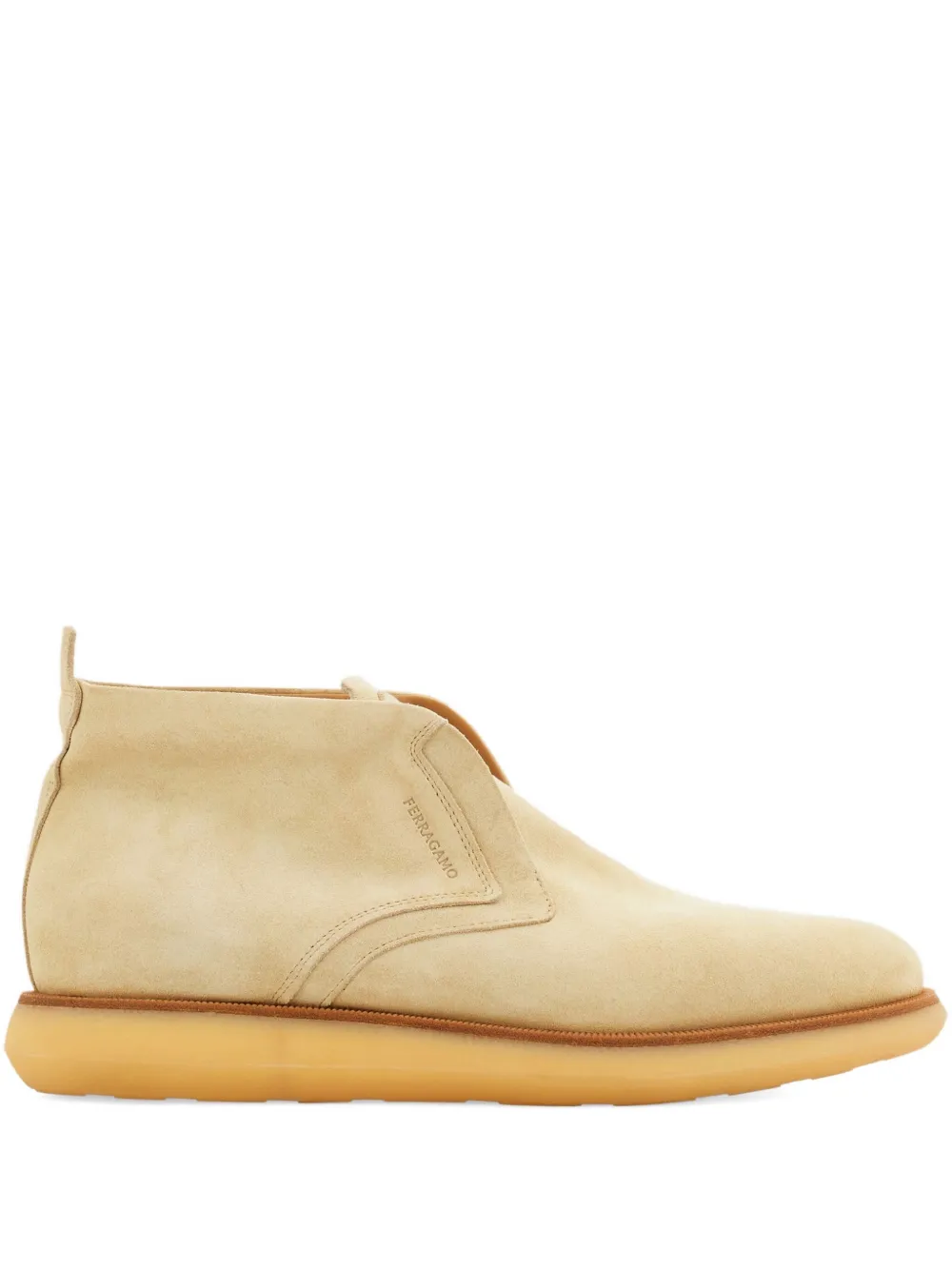 Ferragamo suede boots - Neutrals