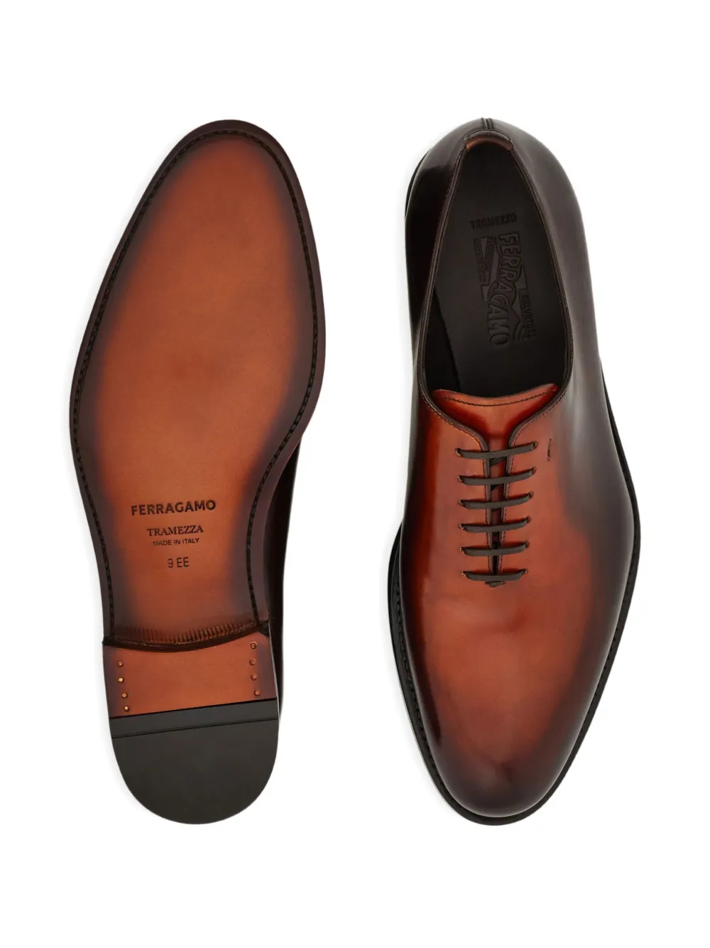 Ferragamo Tramezza Oxford schoenen Bruin