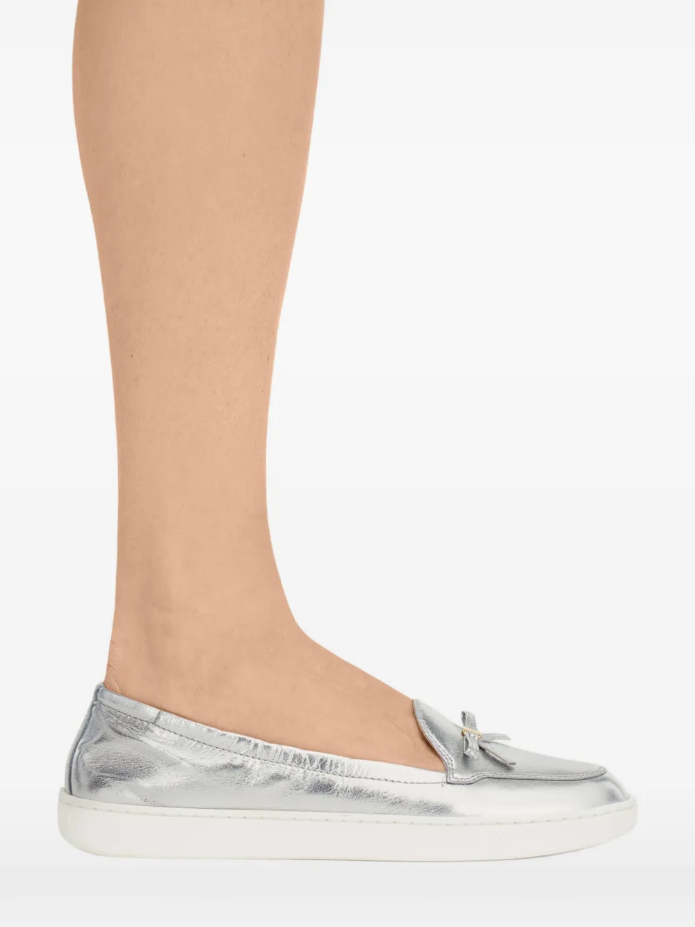 flexible loafers with mini bow-detail
