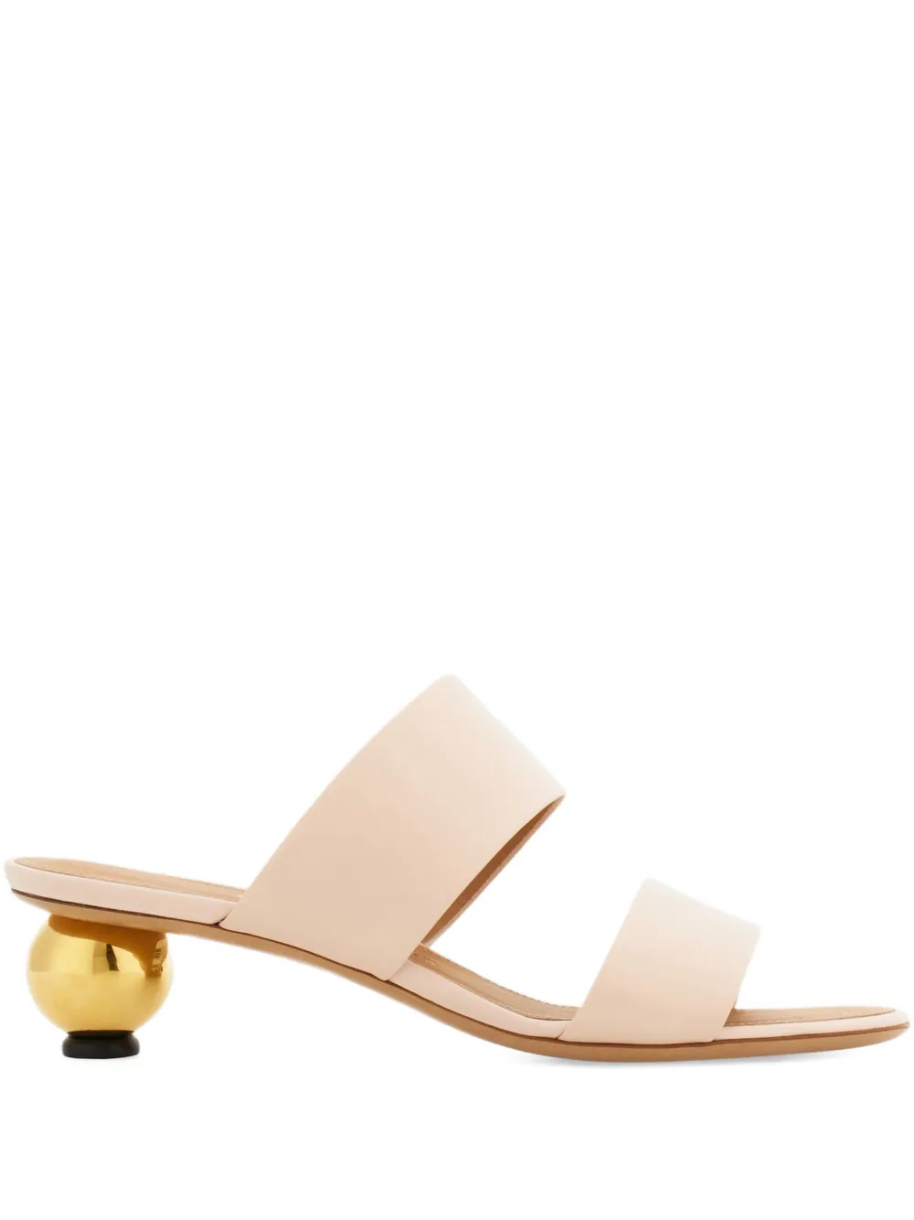 Ferragamo 40 mm leren muiltjes Roze