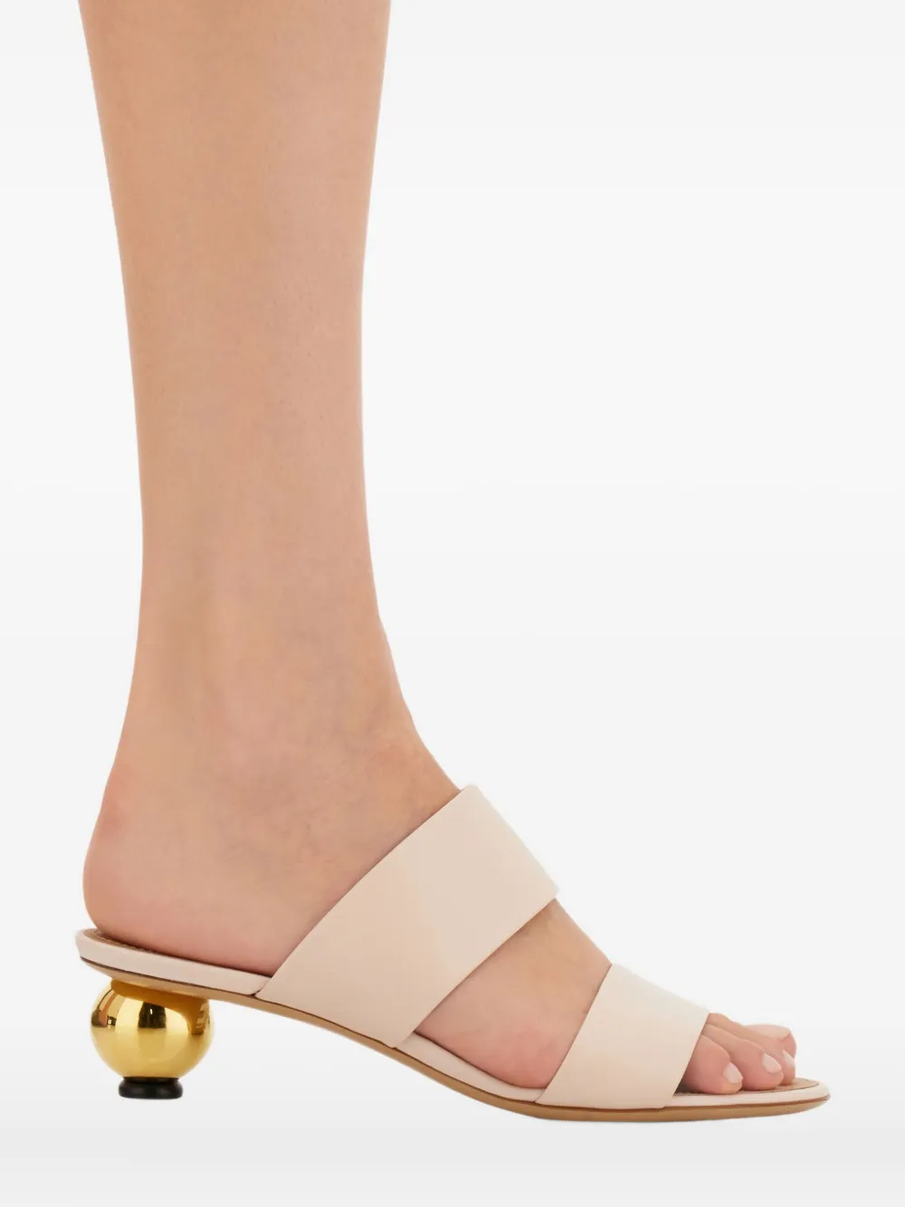 Ferragamo 40 mm leren muiltjes Roze