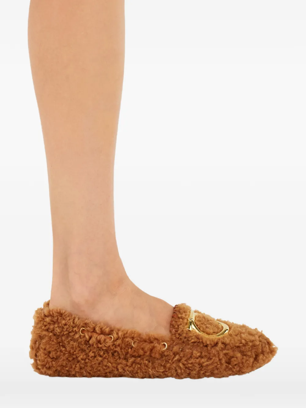 Ferragamo Gancini lammy loafers Bruin