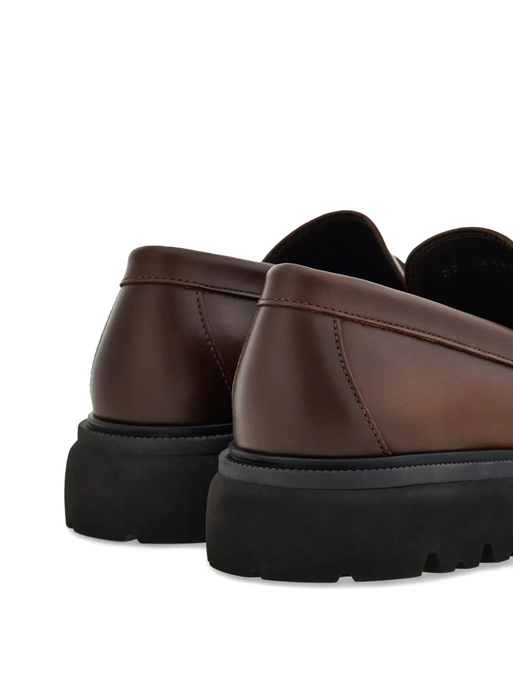Ferragamo Loafers met Gancini-gesp Bruin