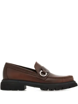 Ferragamo ガンチーニ ローファー | ブラウン | FARFETCH JP