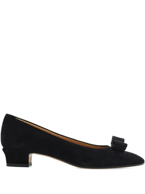 Ferragamo 30mm Vara bow block-heel pumps