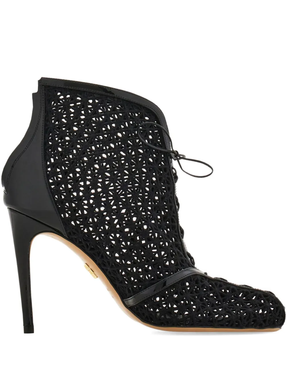 Ferragamo Stivali in macramé 90mm - Nero