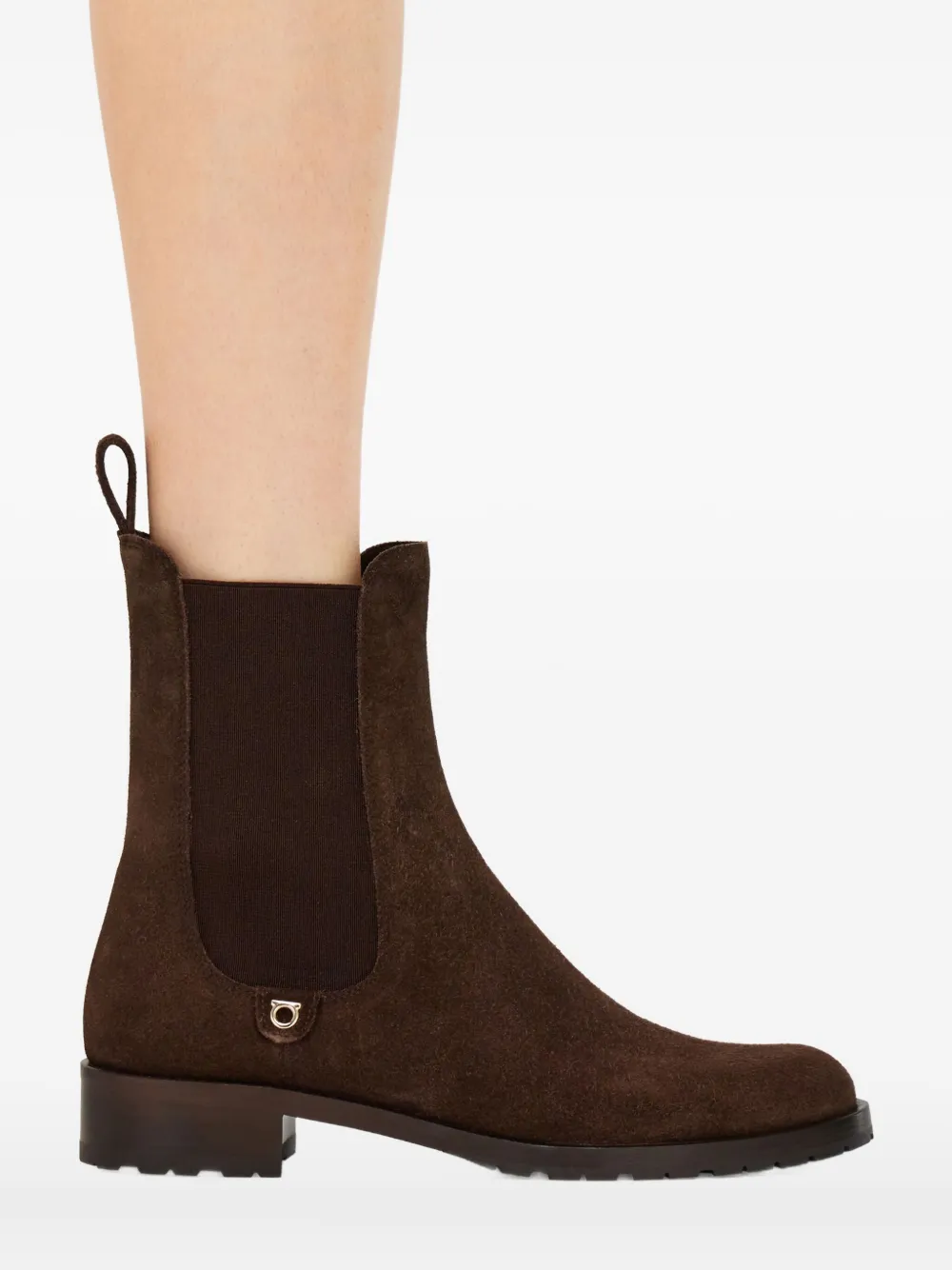 Ferragamo Laarzen met Gancini-plakkaat Bruin