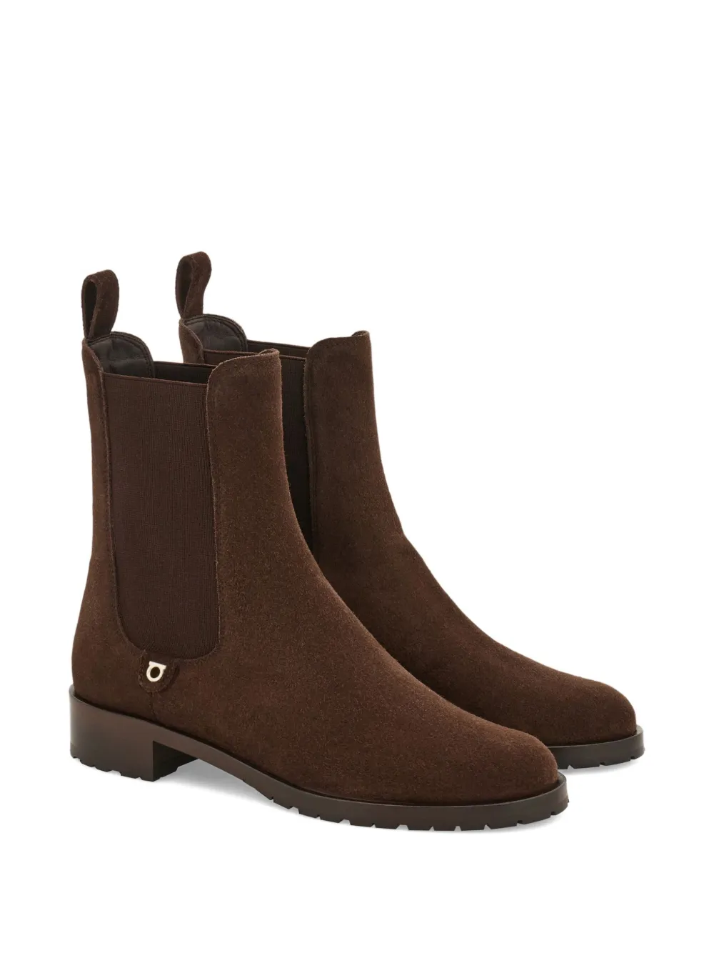 Ferragamo Laarzen met Gancini-plakkaat Bruin