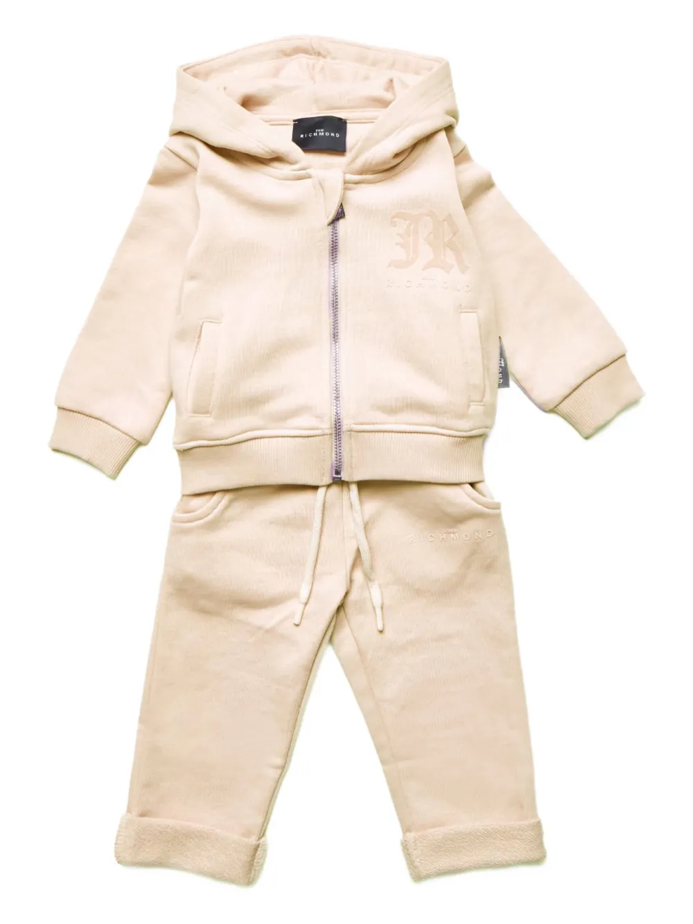 John Richmond Junior Tuta sportiva con logo - Toni neutri