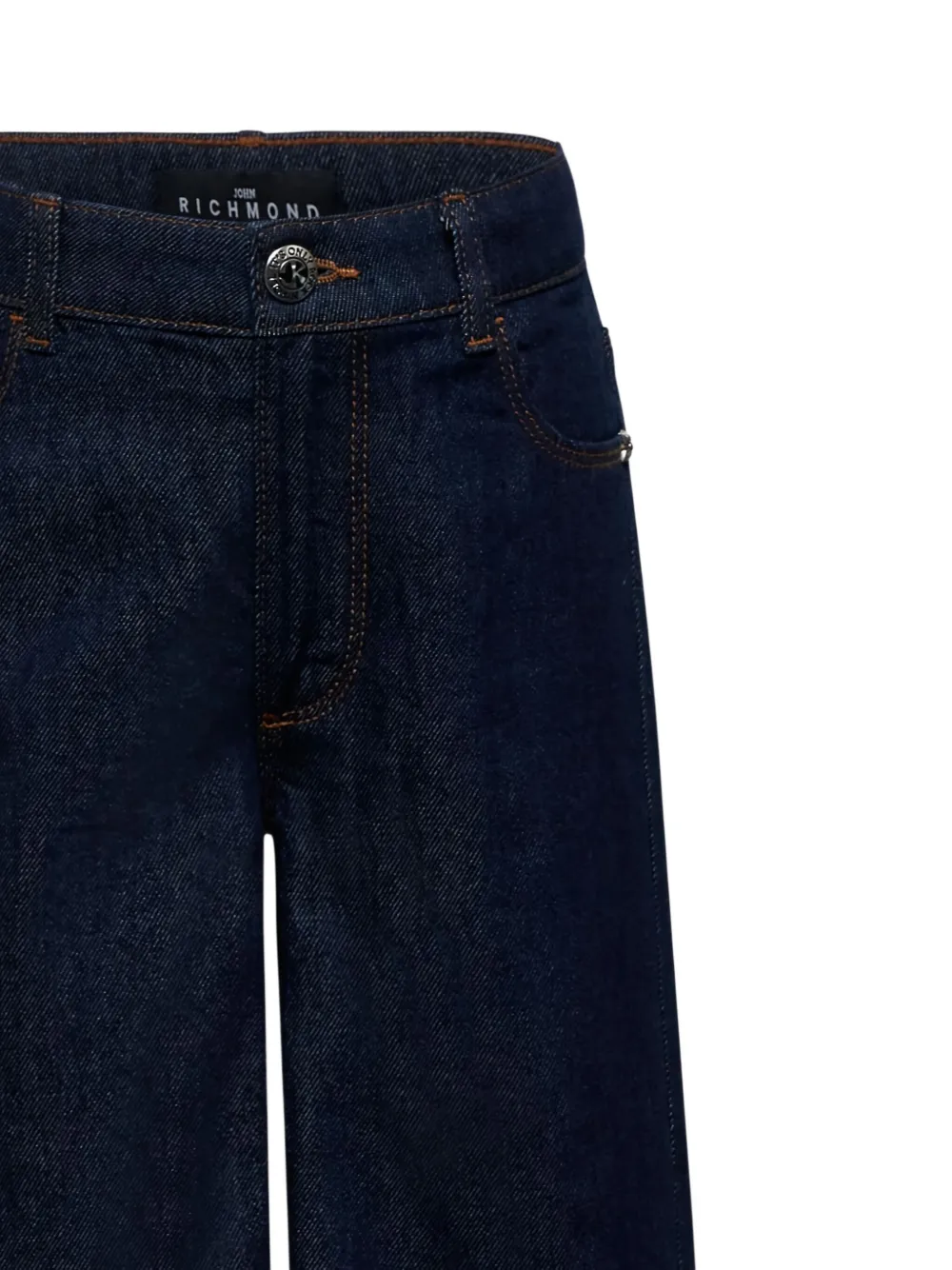 John Richmond Junior Jeans met wijde pijpen Blauw