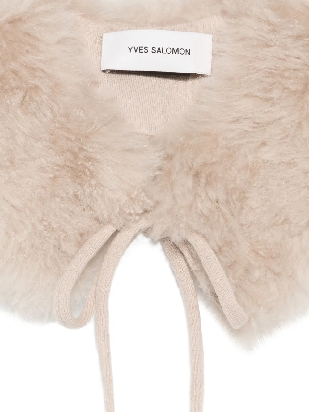Yves Salomon v-neck scarf | Image 2