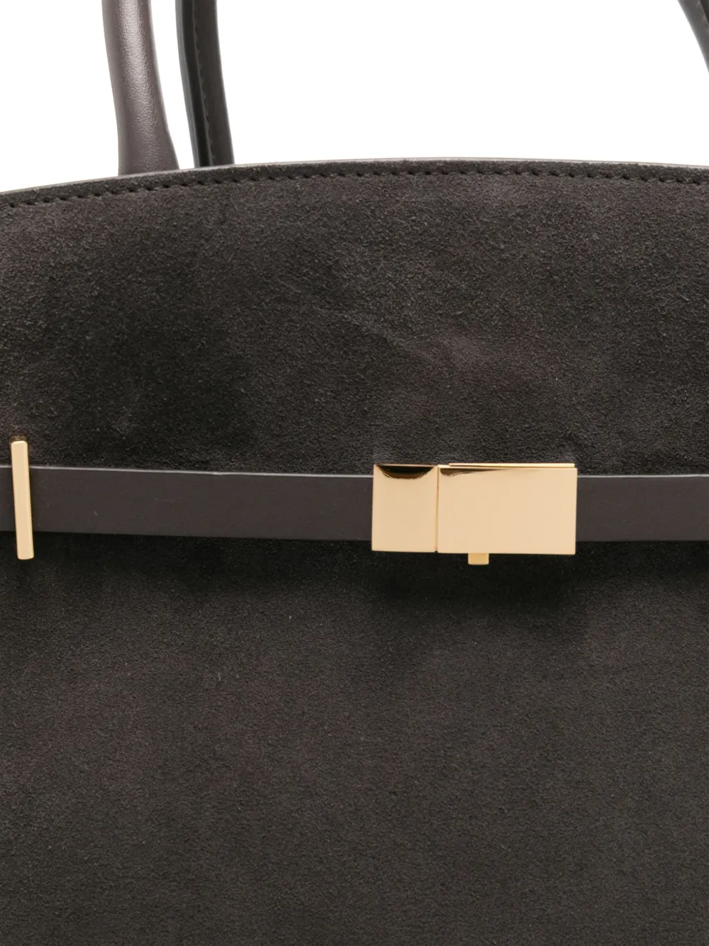 Demellier Suede Hudson Tote Bag In Brown