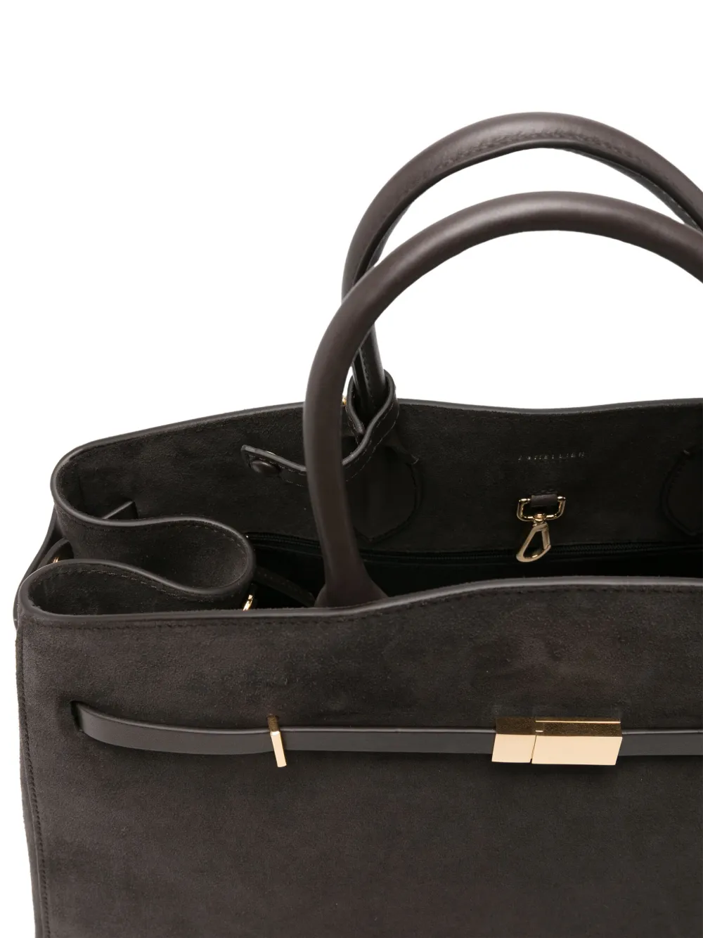 Demellier Suede Hudson Tote Bag In Brown