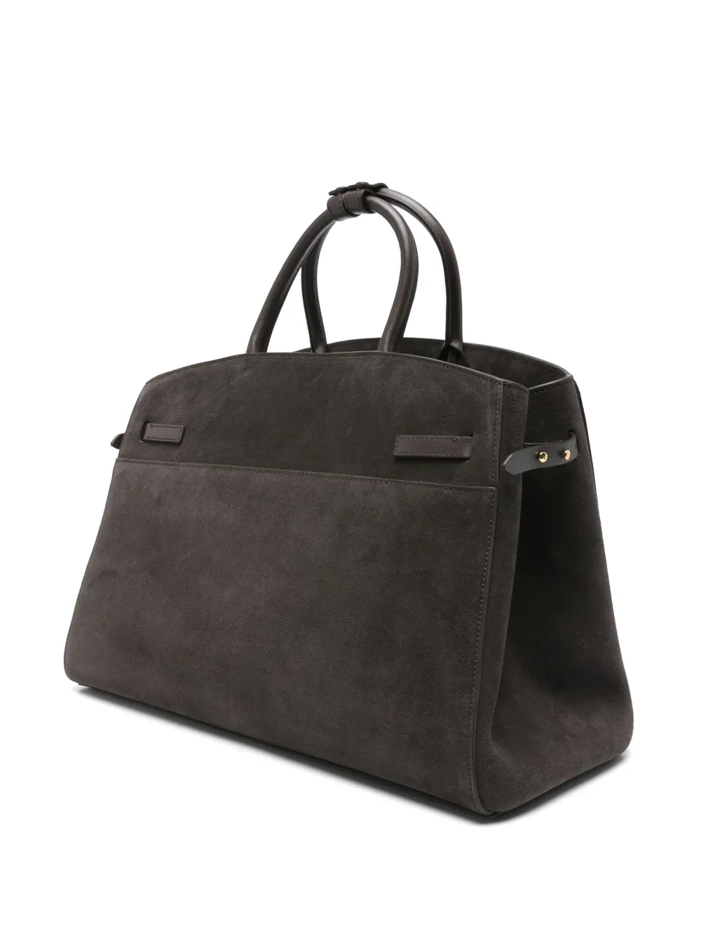Demellier Suede Hudson Tote Bag In Brown