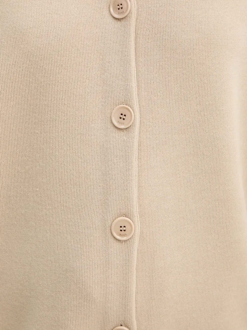 Hugo Boss Buttoned Cardigan In Neutral