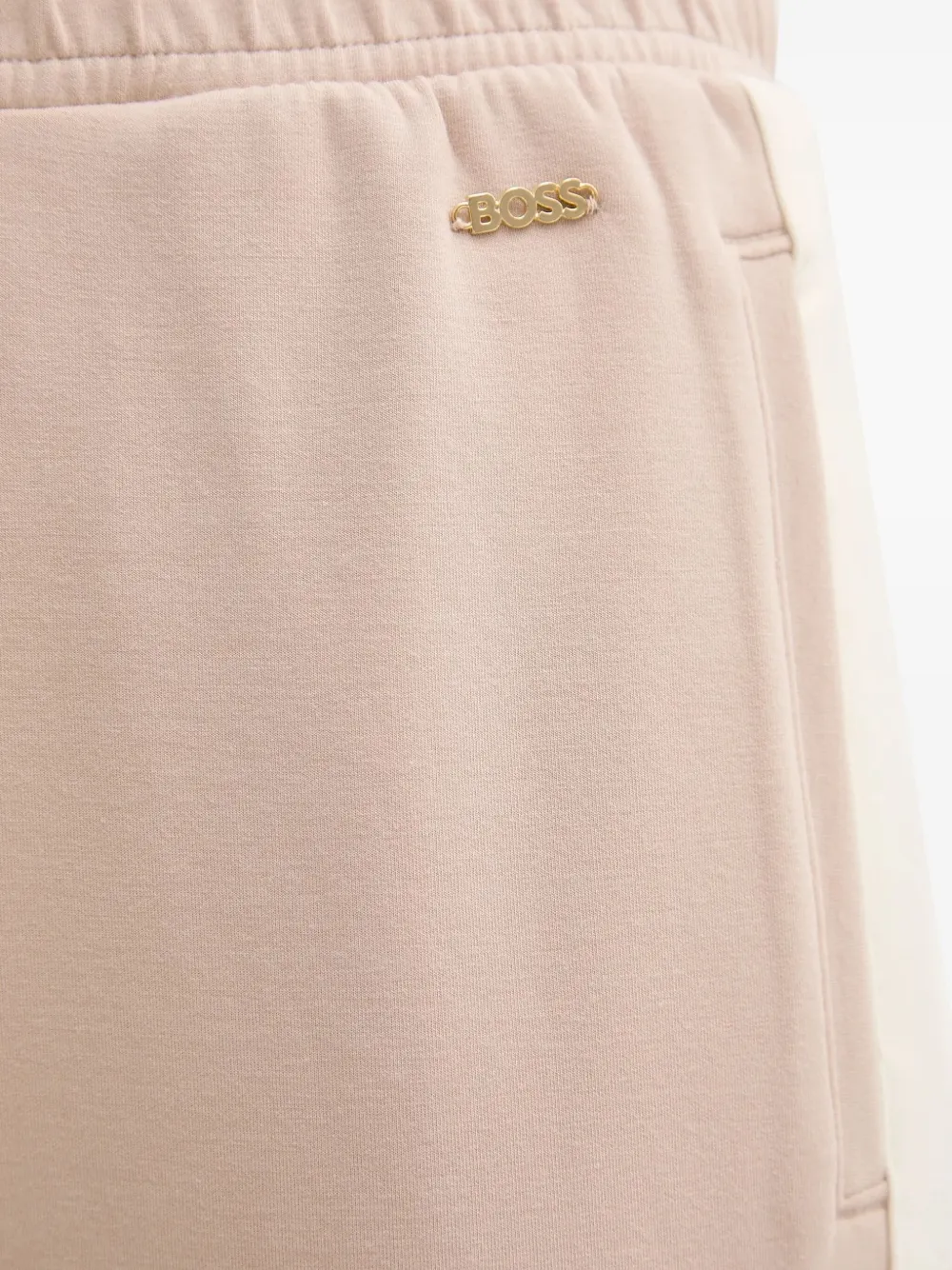 Hugo Boss Twin Drawstring Track Trousers In Neutral