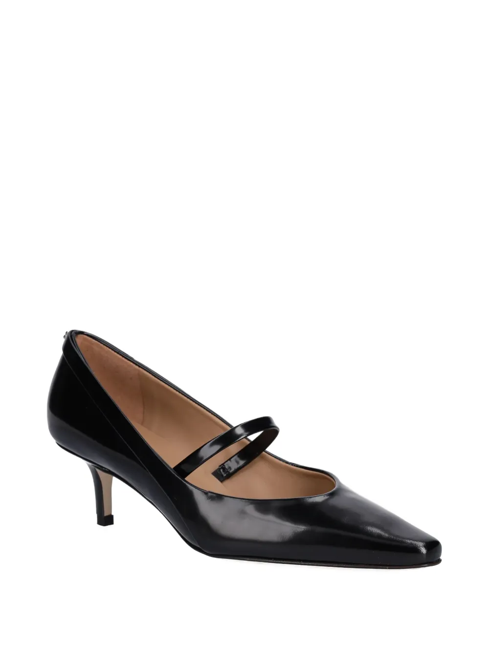 BOSS 50 mm Charlize pumps met puntige neus en bandje Zwart