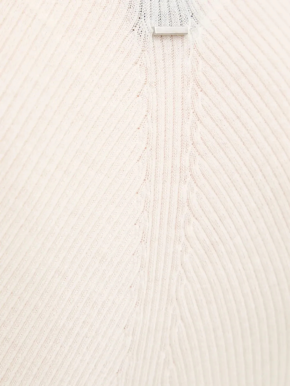 Hugo Boss Ribbed V-neck Cardigan In Neutral