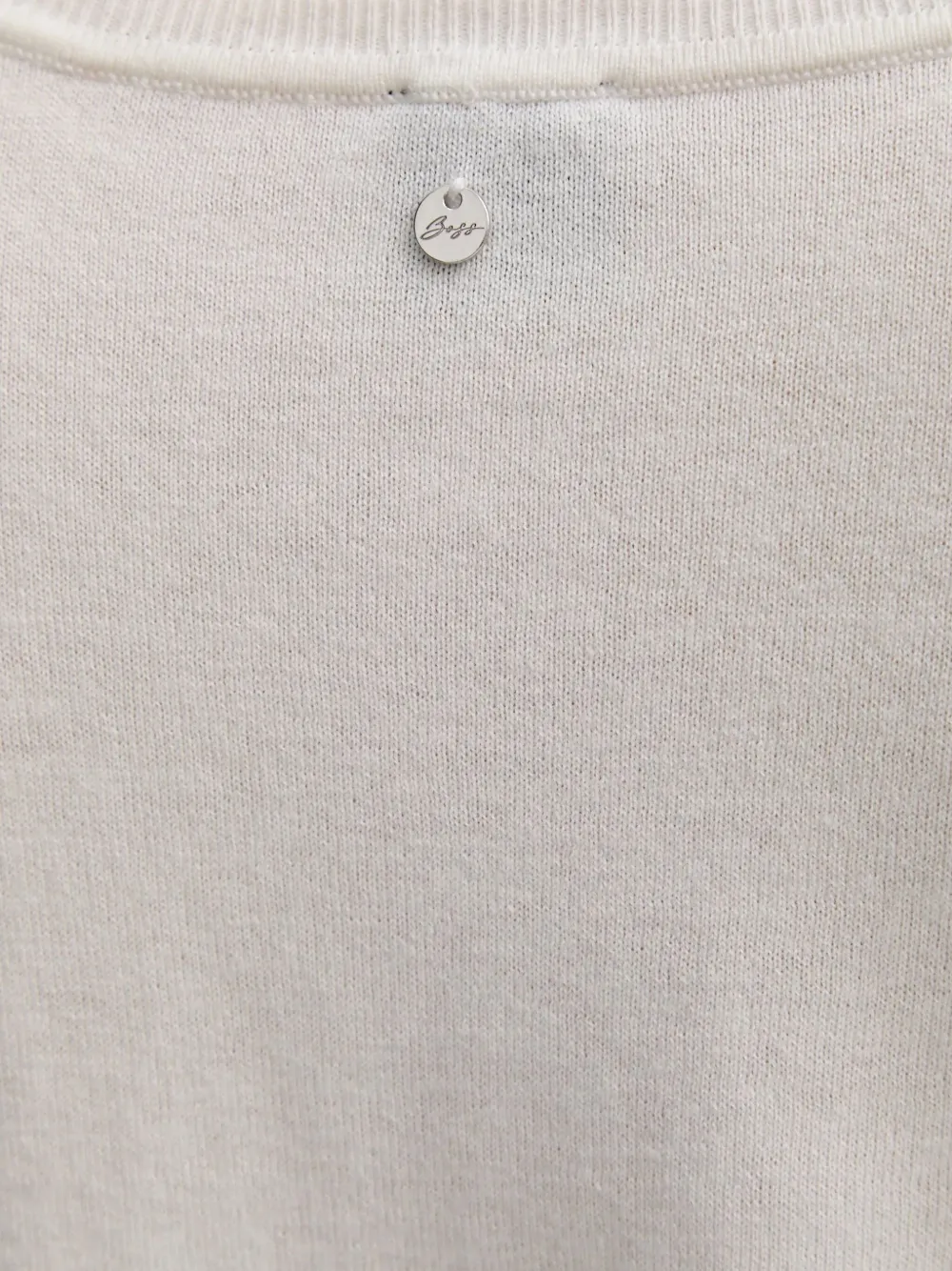 BOSS Trui met V-hals en kant Beige