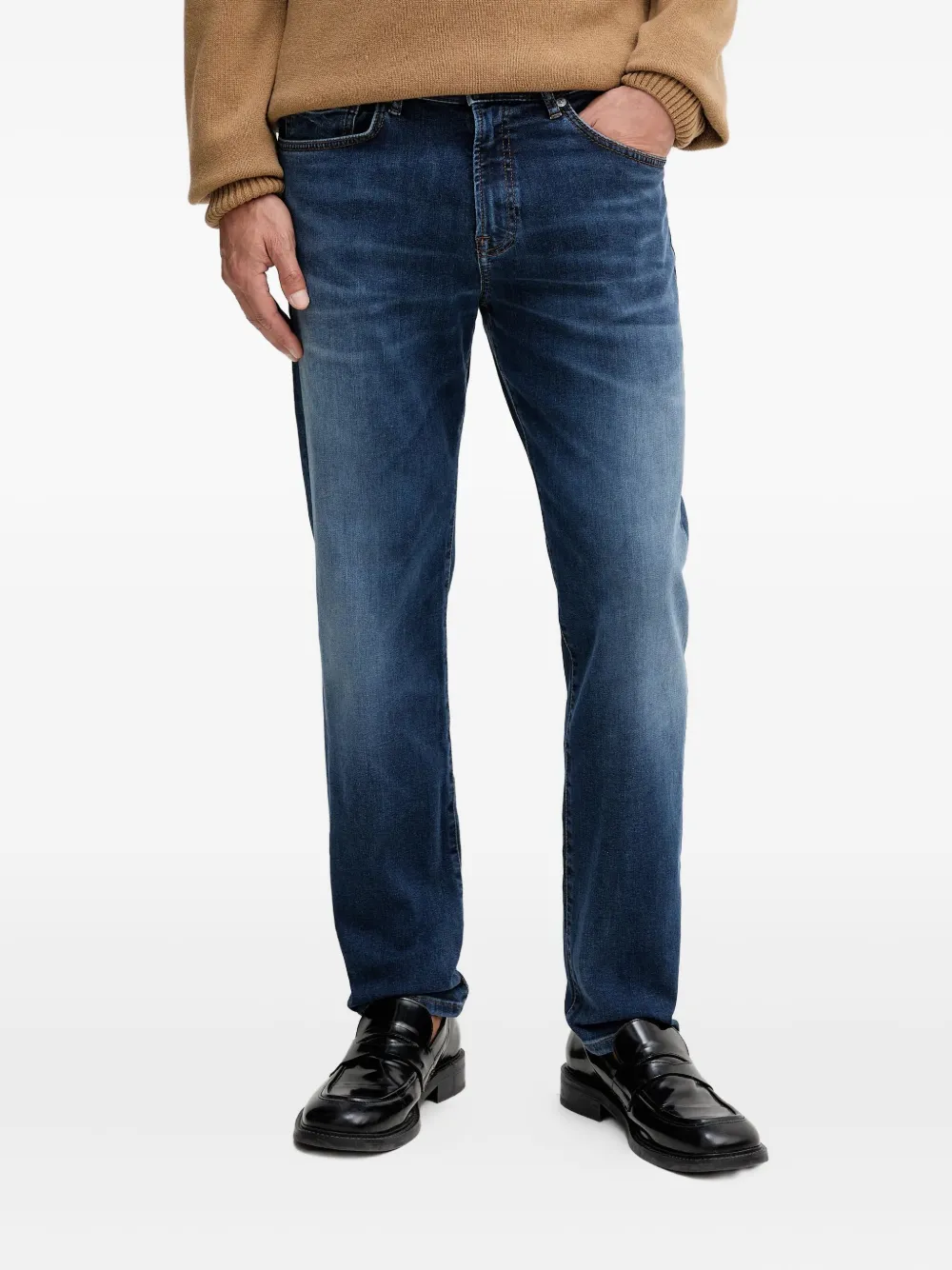 BOSS five-pocket jeans - Blu