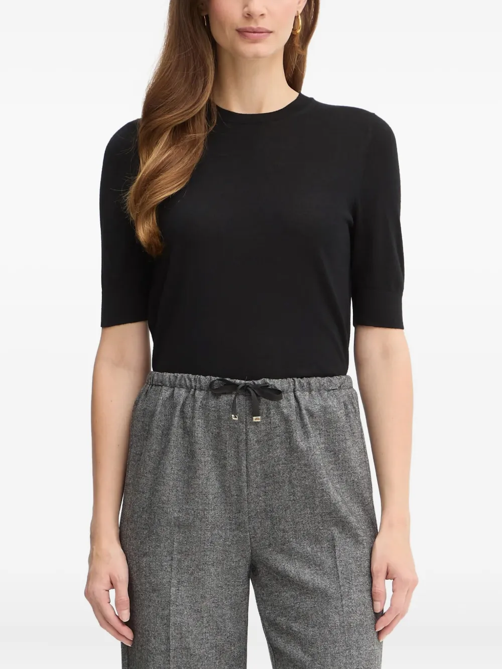 Hugo Boss Short-sleeve Top In Black