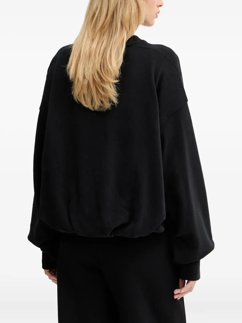 Hugo Boss Embroidered Sweatshirt In Black