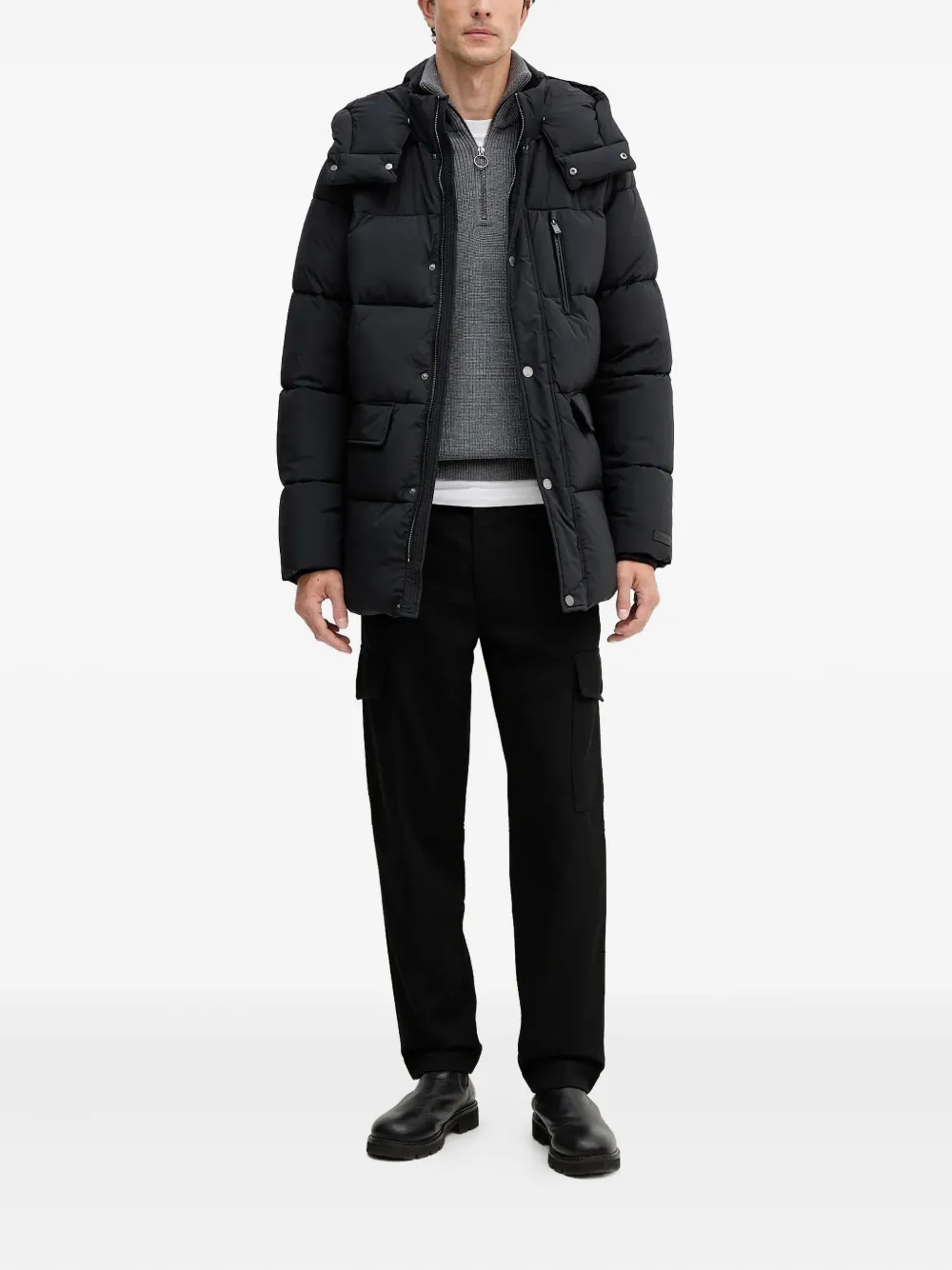 BOSS cargo-pockets trousers - Zwart