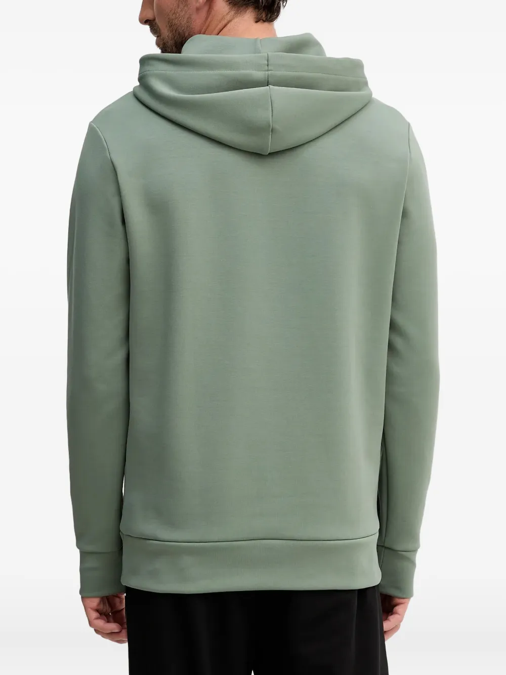 Hugo Boss Logo-detail Hoodie In Green
