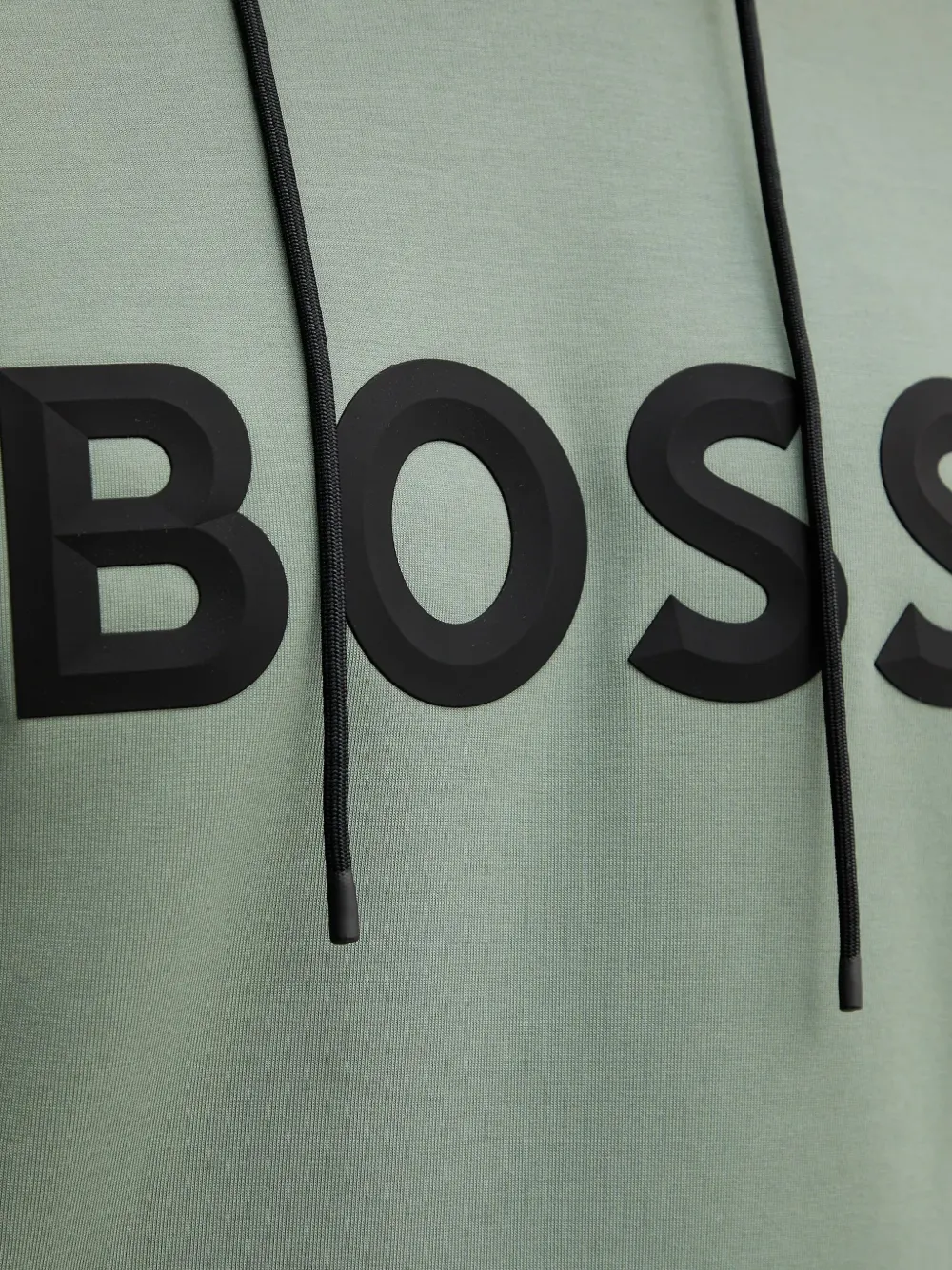 Hugo Boss Logo-detail Hoodie In Green