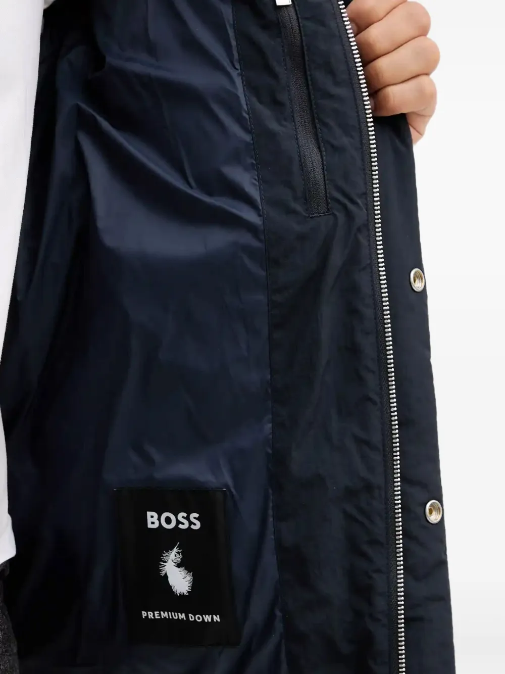 BOSS Demonto donsjack Blauw